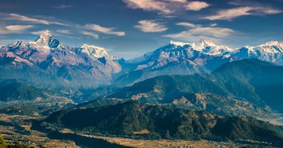 Sarangkot sunrise over Annapurna and Machhapuchhre