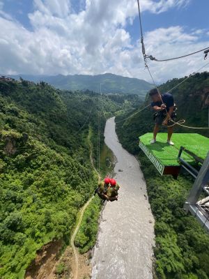 Swing in Kushma over kaligandaki river